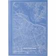 Книга записная А4 Maps Amsterdam, 96 л., кл., голубой