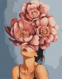 Картина по номерам "Девушка в цветущем пионе", 40*50, KIDS Line