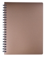  Зошит для записів STATUS, L2U, А4, 80 л., клітинка, бронзова, пласт.обкладинка