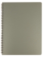 Зошит для нотаток BARK, А4, 60 арк.,клітинка, пластикова обкладинка, сірий