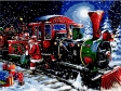 Картина по номерам "Новогодний поезд", 40*50, ART Line
