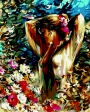 Картина по номерам "Женщина в цветах", 40*50, ART Line