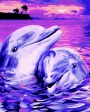 Картина по номерам "Дельфиновая верность", 40*50, ART Line