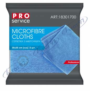 Серветки з мікрофібри, універсальні, 5 шт (16шт / ящ) PRO SERVICE