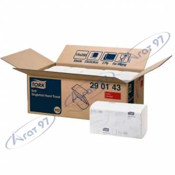 Рушник паперові ZZ складання Tork Soft 23x23 cм, 250 листів, 2 шари 
