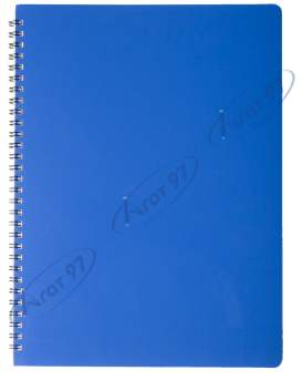 Зошит для записів GLOSS А4, 80 л.,клітина, пластикова обкладинка, синя