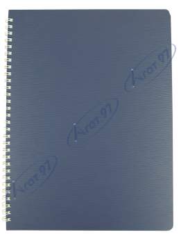 Зошит для нотаток BARK, А4, 60 арк.,клітинка, пластикова обкладинка, синій