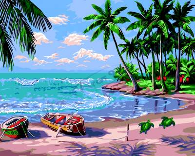 Картина за номерами "Райські острови.", 40*50, ART Line