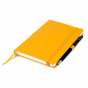 Книга записная Partner, 125*195, 96 л, клет, жёлтая