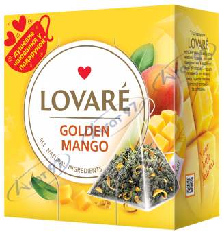  Чай зелений 2г*15, пакет, "Golden Mango", LOVARE