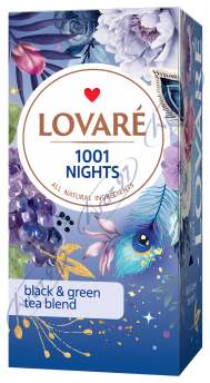Чай бленд чорного та зеленого 2г*24, пакет, "1001 Nights", LOVARE
