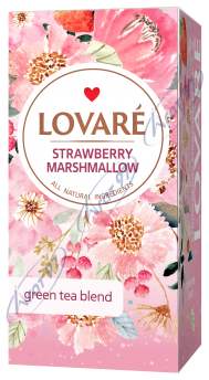 Чай зелений 1.5г*24, пакет, "Strawberry marshmallow", LOVARE