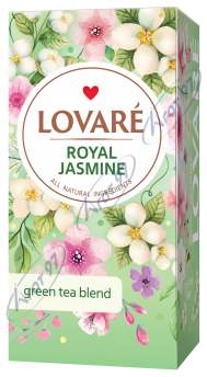 Чай зелений 1.5г*24, пакет, "Royal Jasmine", LOVARE
