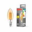 LED лампа TITANUM  Filament C37 4W E14 2200K бронза