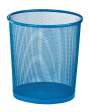 Кошик для паперів, 12 л, круглий, металевий, синій, KIDS Line