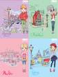 Блокнот на пружині зверху TRAVEL GIRLS, А6, 40 арк., карт.обкл., KIDS Line