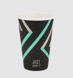 Стакан паперовий, 340мл, "Just Drink", BUROCLEAN 50штуп