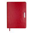 Щоденник недат. SALERNO, A5, червоний, штуч. шкіра, 336 стор