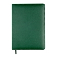 Щоденник недат. PRIME, A5, зелений, штуч.шкіра/поролон, 336 стор