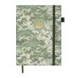 Щоденник недат. MILITARY, A5, світло-зелений, штуч.шкіра, 336 стор