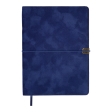 Щоденник недат. VELOUR, A5, синій, штуч.шкіра, 336 стор