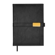 Щоденник недат. LEROY, A5, чорний, штуч.шкіра, 336 стор
