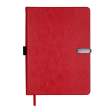 Щоденник недат. LEGEND, A5, червоний, штуч.шкіра, 336 стор