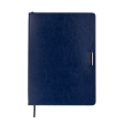 Щоденник недат. SALERNO, L2U, А4, синій, штуч.шкіра, 336 стор