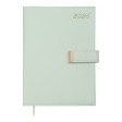 Щоденник датов. 2026 NUDE, A5, світло-зелений, штуч.шкіра