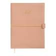 Щоденник датов. 2026 PANDORA, A5, молочний, штуч.шкіра