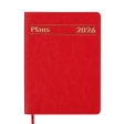 Щоденник датов. 2026 MEMORY, A5, червоний, штуч.шкіра