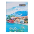 Книга канцелярська МІСТА/СЕЗОНИ, JOBMAX,  А4, 96 арк., клітинка, офсет, тверда лам. обкладинк