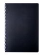Зошит для записів CLASSIC, А4, 80 арк., клітинка, пластикова обкладинка, чорна