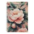 Зошит для записів PEONY ARABESKI, А5, 80 арк., клітинка, пластикова обкладинка, рожевий