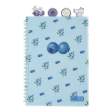 Зошит для записів BLUEBERRY ARABESKI, А5, 80 арк., клітинка, 4 роздільники, пластикова обкладинка, кобальтовий