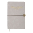 Щотижневик датов. 2026 VELOUR, A5, світло-сірий, штуч.шкіра