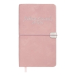 Щотижневик  датов. 2026 кишеньк. VELOUR, 85*153, рожевий, штуч. шкіра
