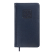 Щотижневик  датов. 2026 кишеньк. BRAVO, 85*153, синій, штуч. шкіра/поролон