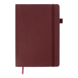  Блокнот діловий BRIEF, L2U, А5, 96 л., лінія, темно-червоний, пок.