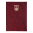 Папка "Герб", А4+, балакрон, бордо