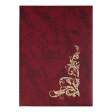 Папка "Візерунок", А4+, балакрон, бордо