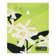 Папка-конверт А6 на кнопці, PLUMERIA ARABESKI, напівпрозора, салатова