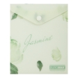 Папка-конверт А6 на кнопці, JASMINE ARABESKI, напівпрозора, м'ятна