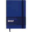 Блокнот діловий BRIEF, L2U, А5, 96 л., лінія, синій, пок.