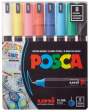 Набір маркерів uni POSCA, 0,7мм, 8 шт