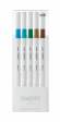 Лайнер uni EMOTT 0.4мм fine line, Island Color, 5 цветов