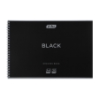  Альбом для рисования BLACK, А4, 20 л., 120 г/м2, на пружине, черный, KIDS Line