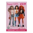Папір кольоровий SUPER GIRL, А4, 18 аркушів, 9 кольорів, 45 г/м2, KIDS Line