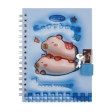 Блокнот на пружині збоку із замком CAPYBARA 2, 110х150 мм, 48 арк., клітинка, асорті, KIDS Line