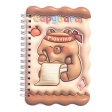 Блокнот на пружині збоку CAPYBARA, А6, 60 арк., клітинка, асорті, KIDS Line